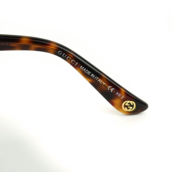 GUCCI Tortoise & Gold-Plated GG Sunglasses (mv) - Picture 9 of 11